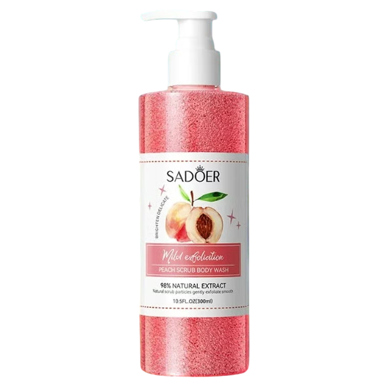 Gel de ducha exfoliante durazno SADOER