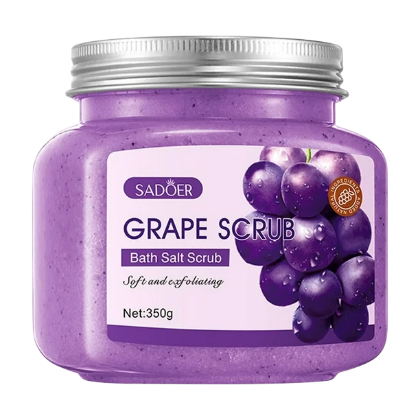 Exfoliante corporal de uva con sal de baño SADOER