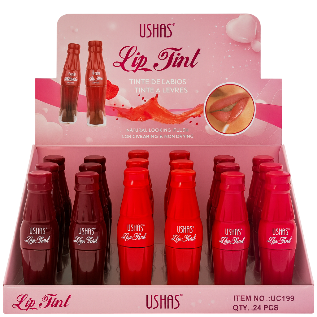 Caja de tinta de labios botellita USHAS