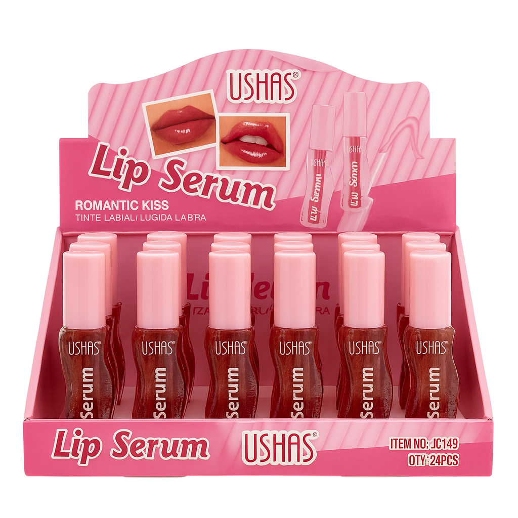 Caja de lip serum romantic kiss USHAS