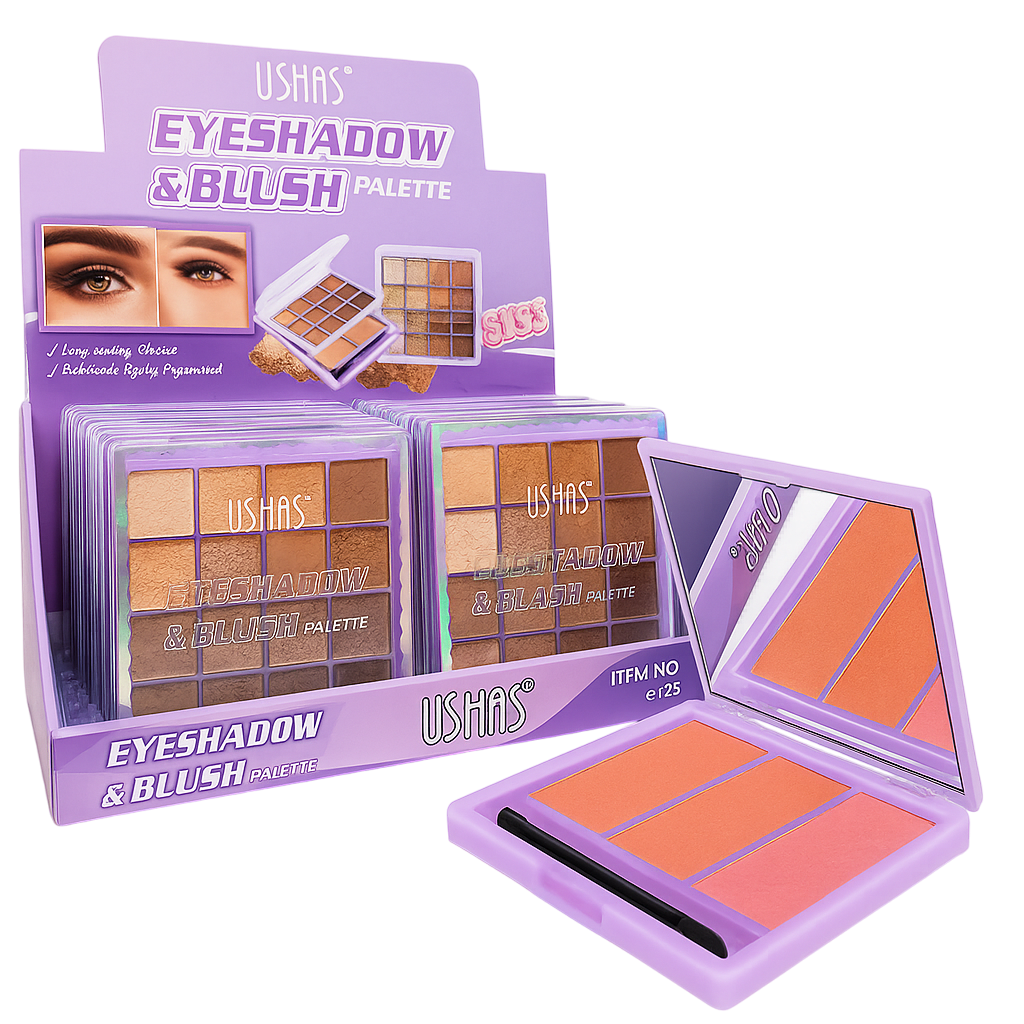 Paleta de sombras stay all day 16H USHAS