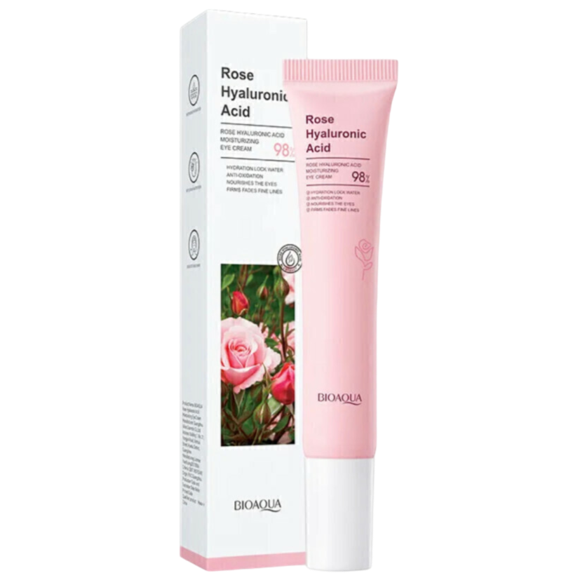 Contorno de ojos de rosas y acido hialuronico BIOAQUA