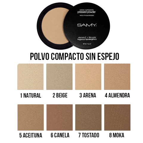 Polvo compacto con filtro solar SAMY