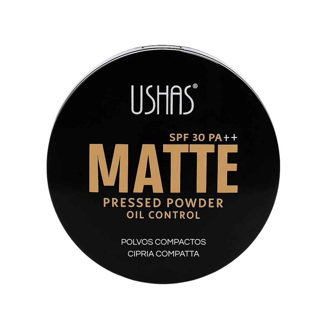 Polvo compacto matte oil control USHAS
