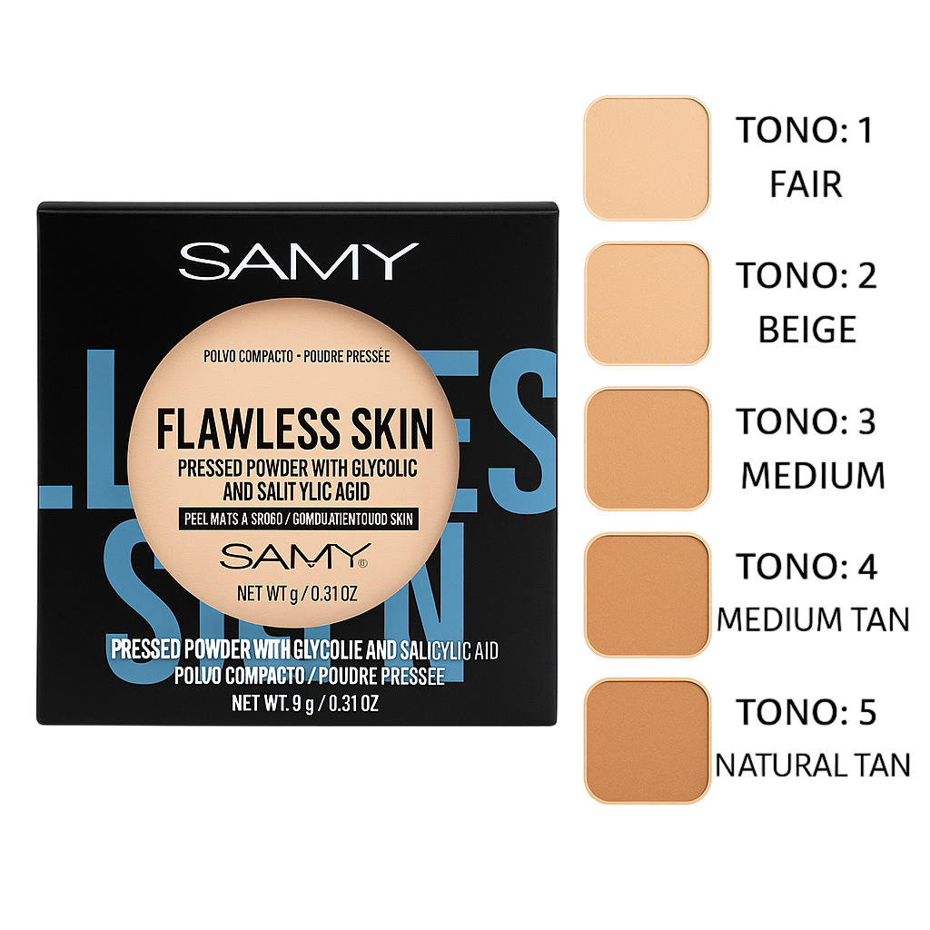 Polvo compacto piel mixta a grasa SAMY