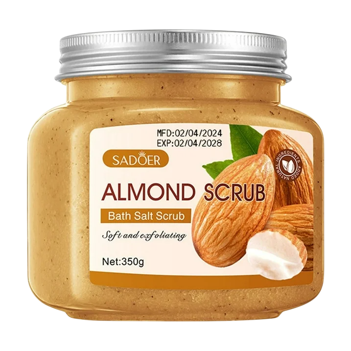 Exfoliante corporal de almendras con sal de baño SADOER