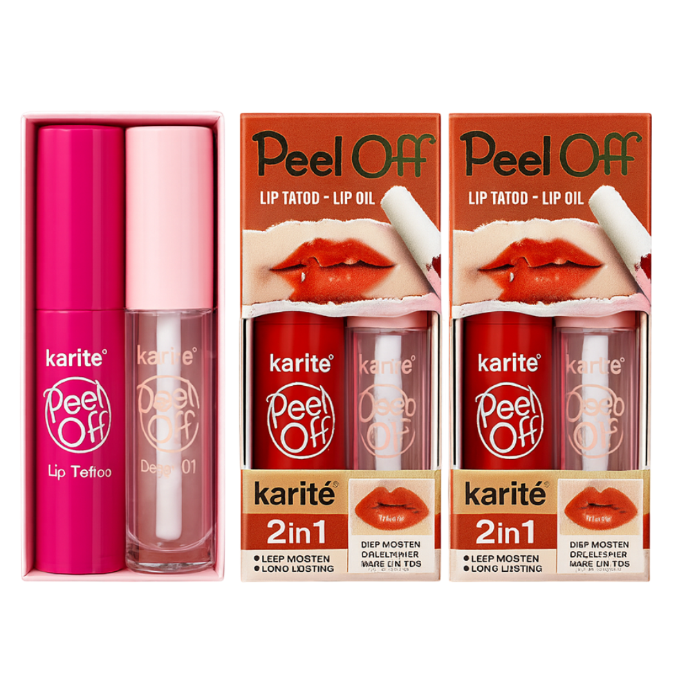 Lip tatto + lip oil peel off KARITE