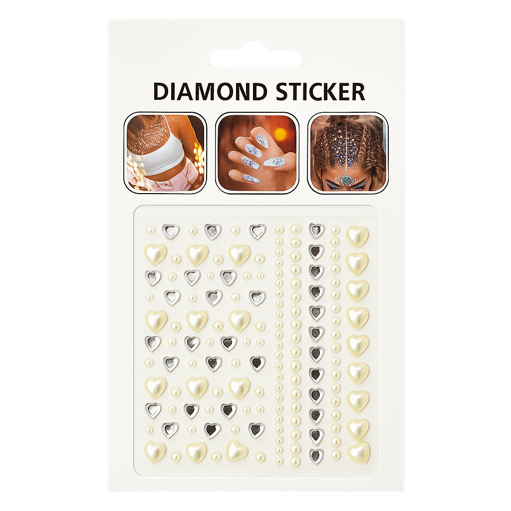 Gemas para el cabello, cara y uñas