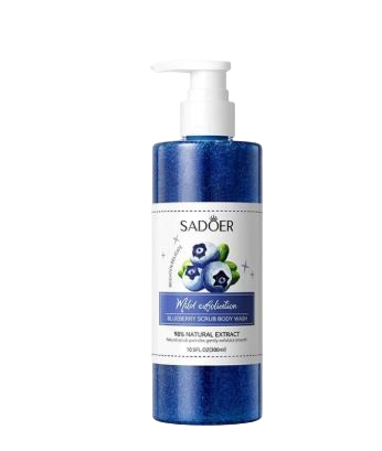 Gel de ducha exfoliante arandanos SADOER