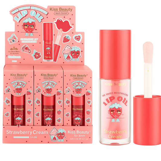 Lip oil strawberry cream KISS BEAUTY