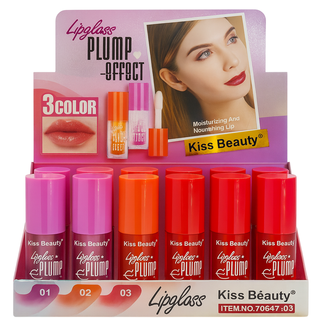 Caja de brillo voluminizador plump effect KISS BEAUTY