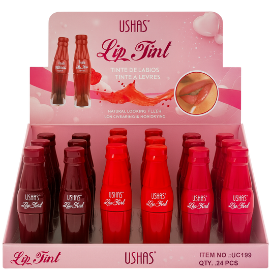 Caja de tinta de labios botellita USHAS