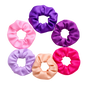 Scrunchies de satin para el cabello