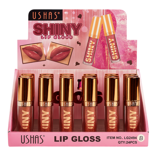 Caja de lip gloss shiny tonos B USHAS