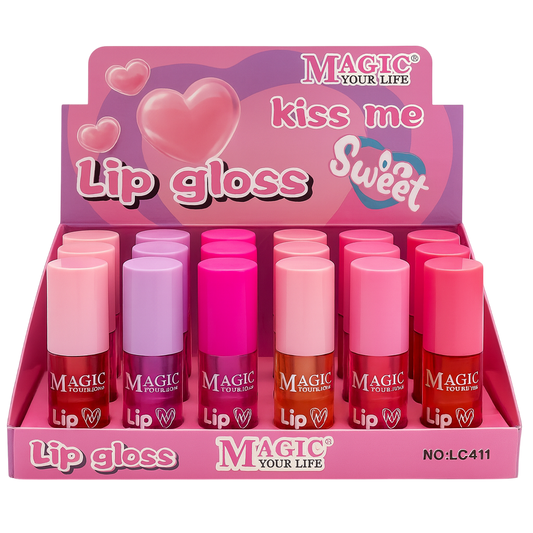 Caja de lip gloss magico sweet kiss me MAGIC