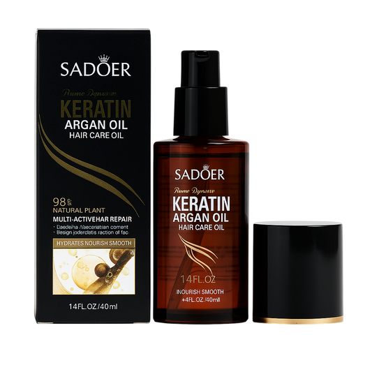 Aceite de argan con queratina para el cabello SADOER