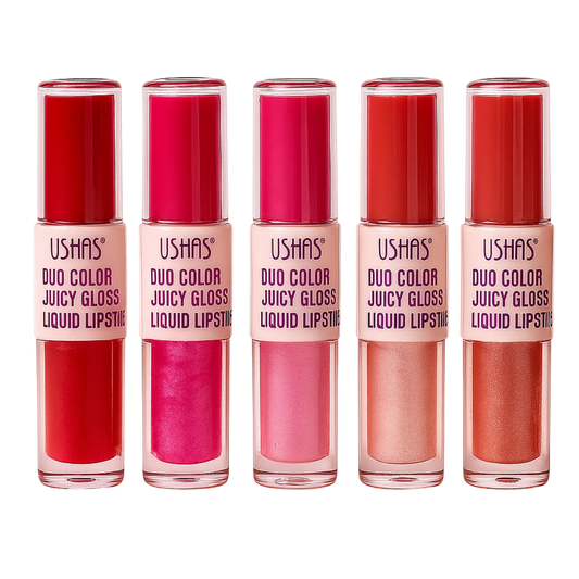 Labial liquido duo color juicy gloss USHAS