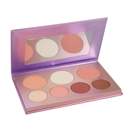 Kit de sombras rubor e iluminador DOLCE BELLA