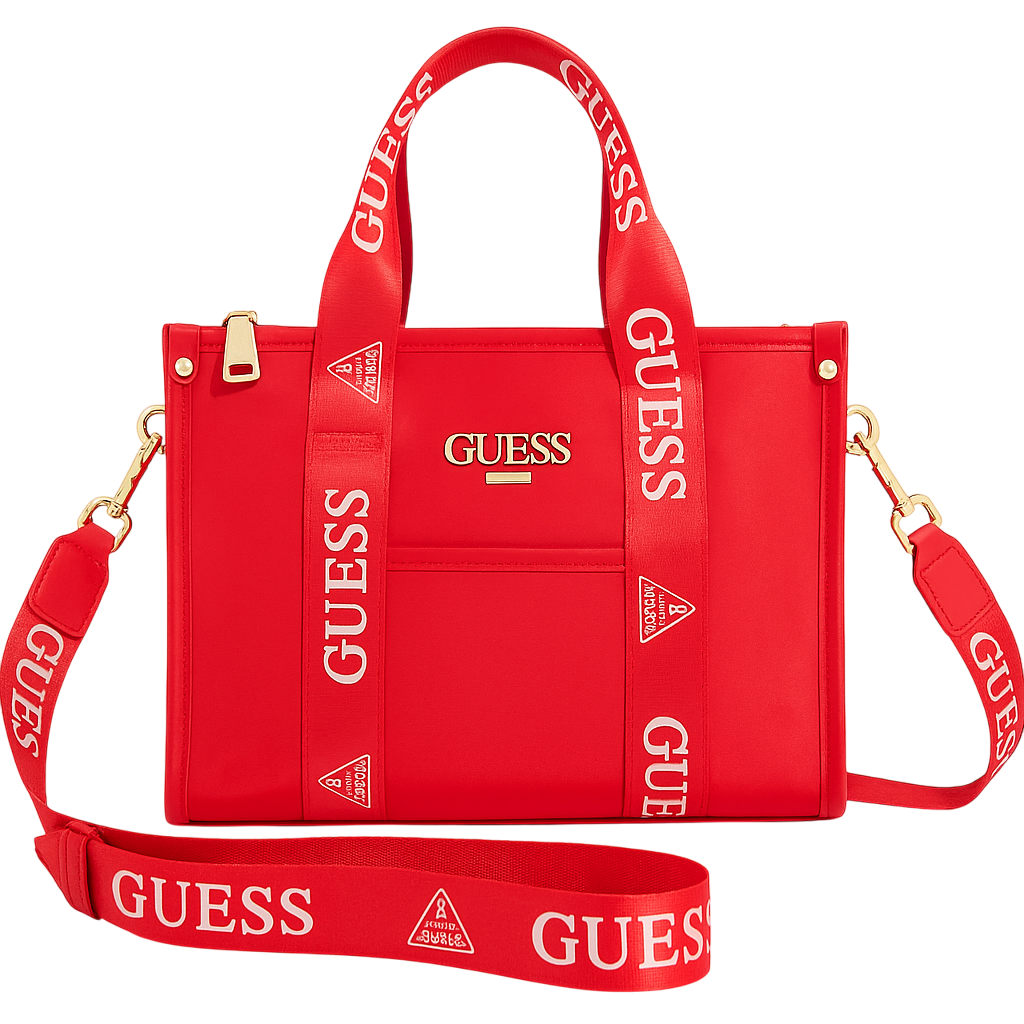 Cartera tote bag roja GUESS