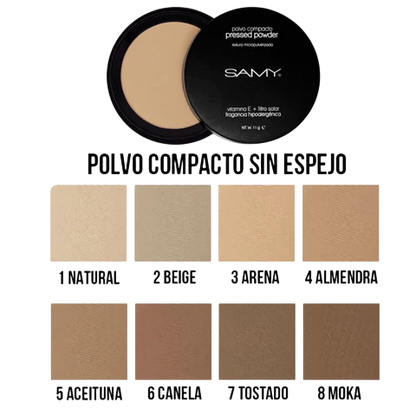 Polvo compacto con filtro solar SAMY