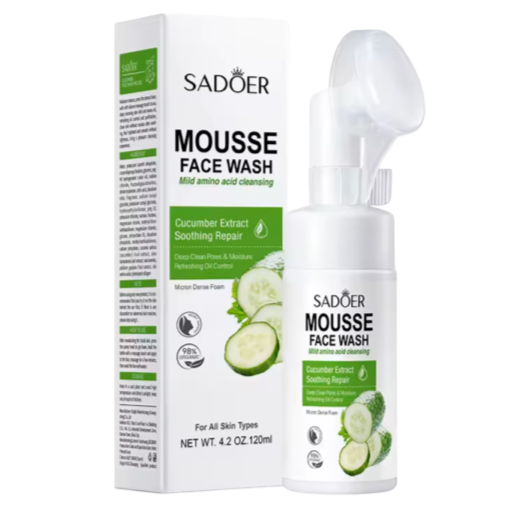Jabón facial de pepino con cepillo SADOER
