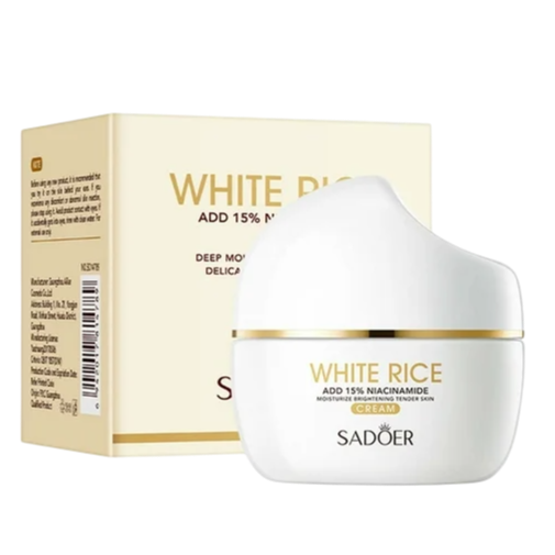 Crema hidratante de arroz con 15% niacinamida SADOER
