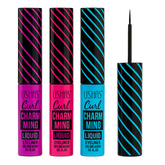Delineador negro curl char ming USHAS
