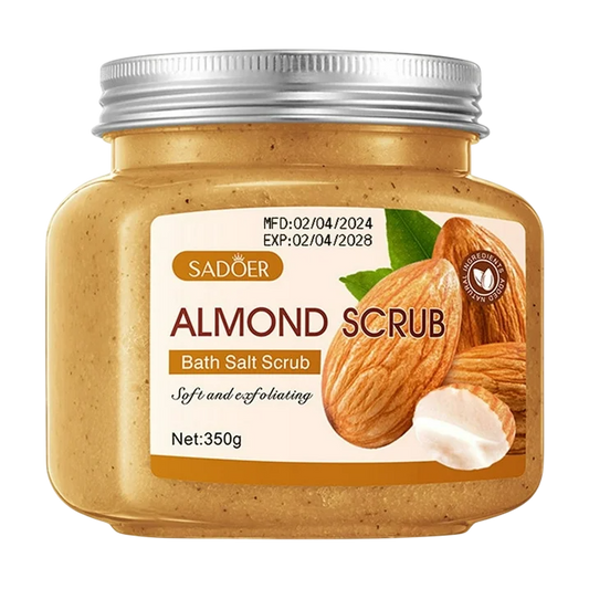 Exfoliante corporal de almendras con sal de baño SADOER
