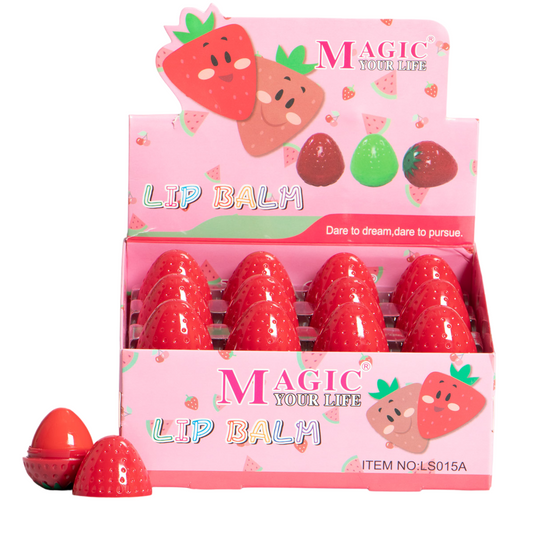 Caja de hidratante de labios fresitas MAGIC